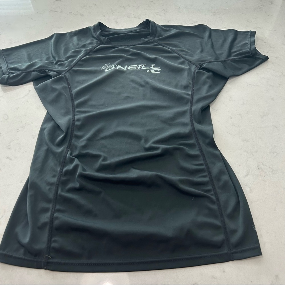 O'Neill Women’s Charcoal Rash Guard for Bicycling Size L